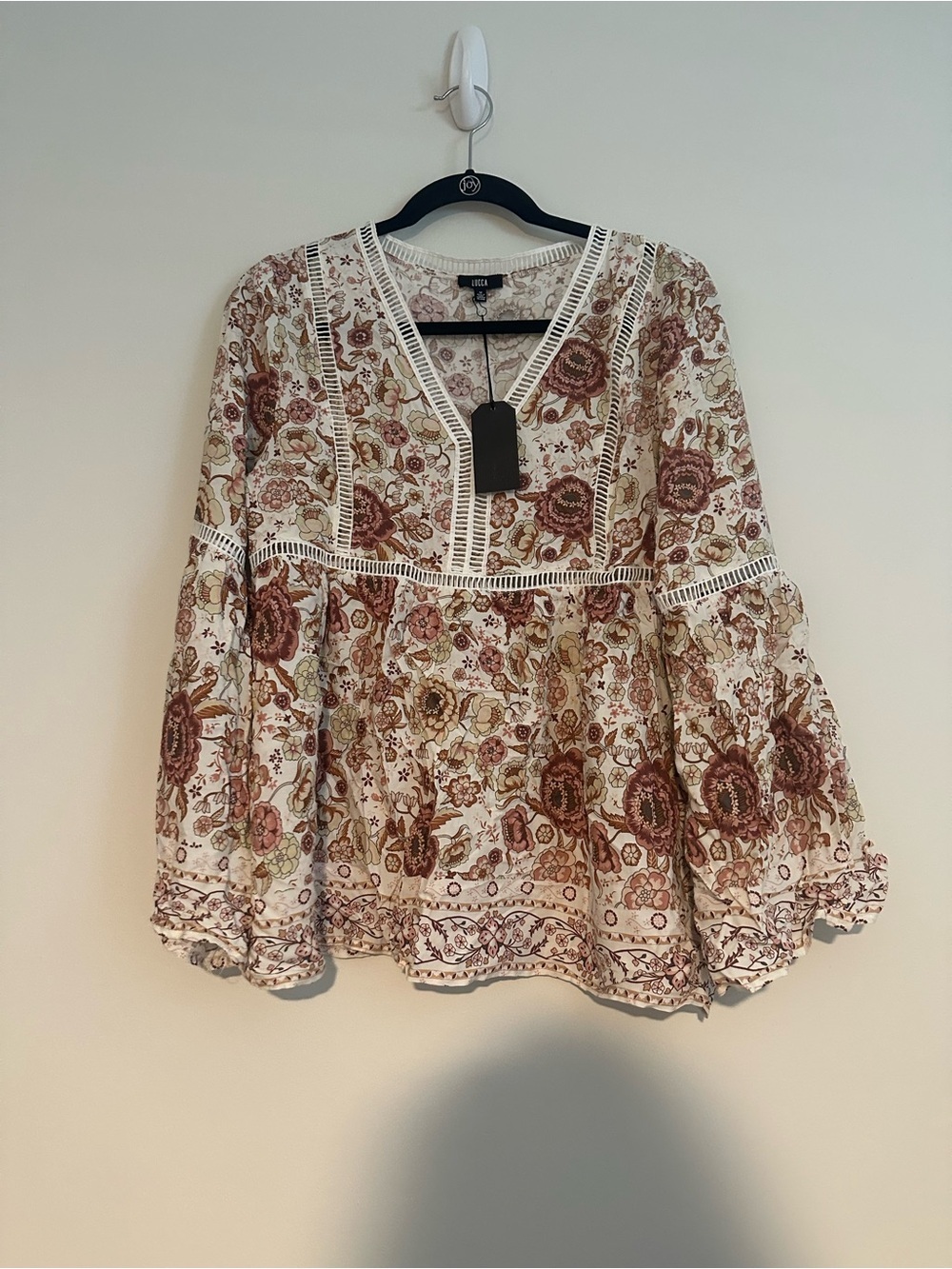 lucca floral blouse